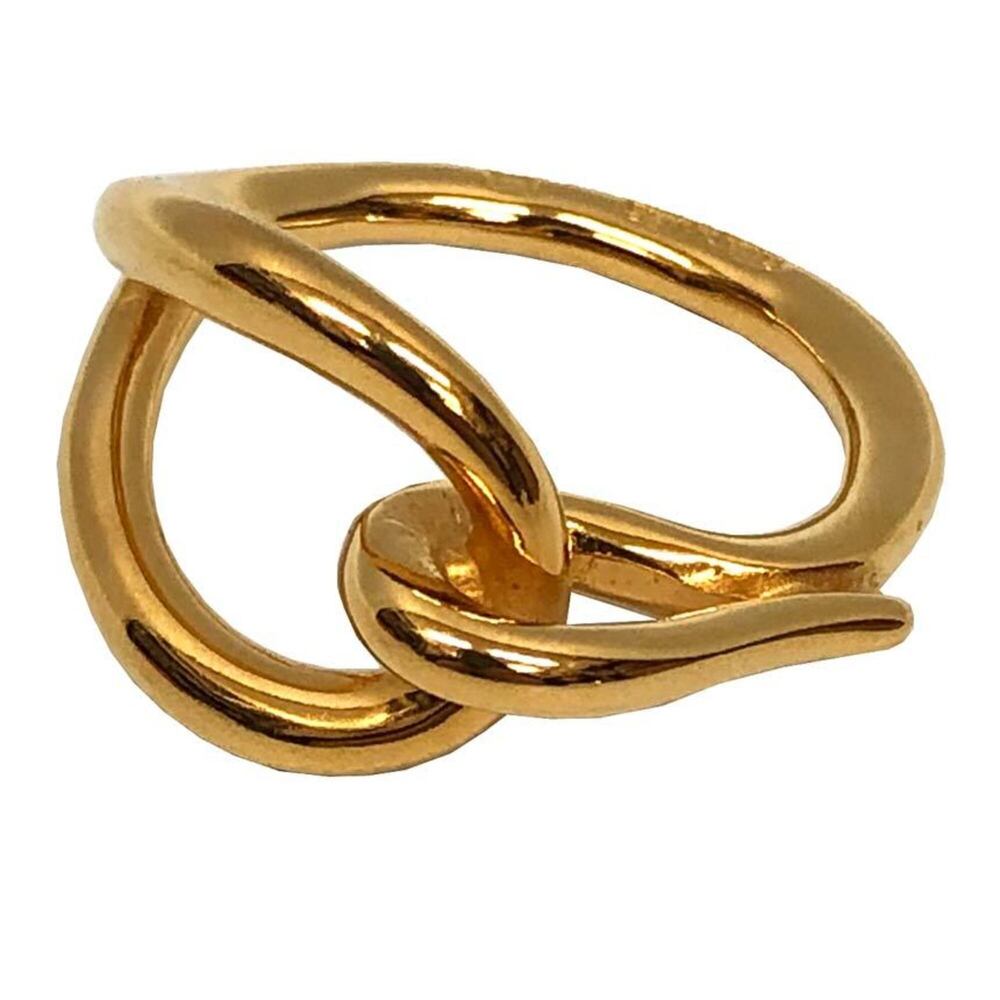 Hermes scarf, muffler, and ring (jumbo size, gold) - for women.